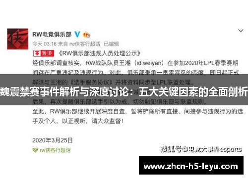 魏震禁赛事件解析与深度讨论：五大关键因素的全面剖析